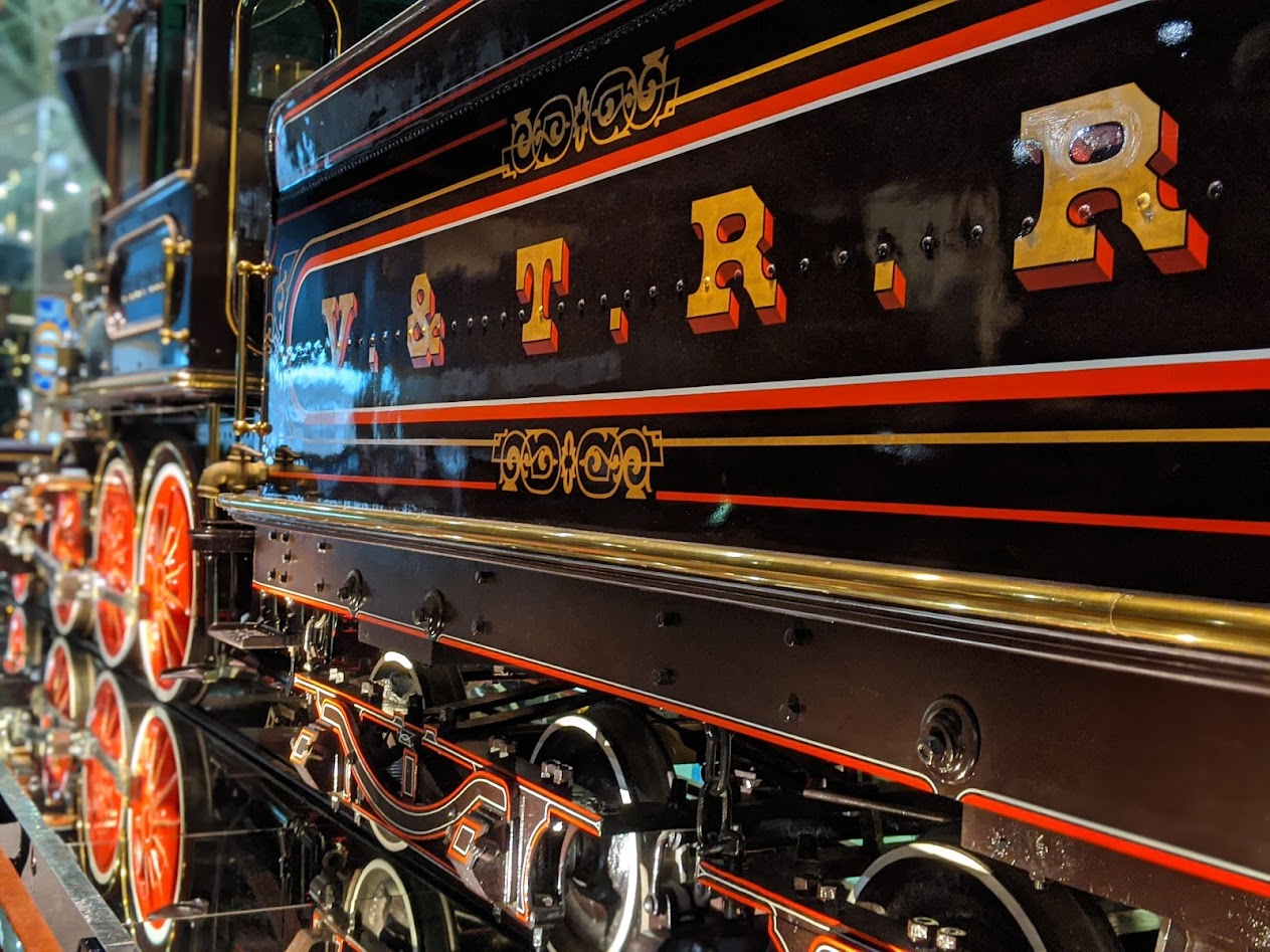 V and R Railroad engine Sacramento Train Museum.